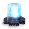 Code 3 Hide-A-Blast Series 9 LED, Concealed Warning Light, 15' cable - blue - HB915B