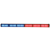 Code 3 Megathin Stick, multi color.26", 3 Red heads, 3 Blue heads, 12" pigtail with waterproof connector - MTS626S-RB