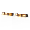 Code 3 NarrowStik split 2-24" modules, 3 Amber TRS3 Torus heads each, 18' cable - NASLTS6SP