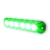 Code 3 XTP split color 6 LED, 12V DC, green/green - XTP6GG