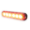 Code 3 XTP single color 6 LED, 12V DC, red/red - XTP6RR