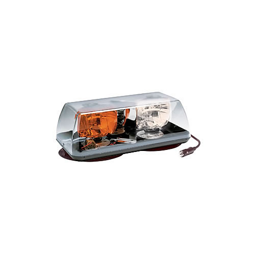 Ecco Permanent SAE I 15" Clear/Amber/Red Rotator Mini Lightbar - 5315CAR