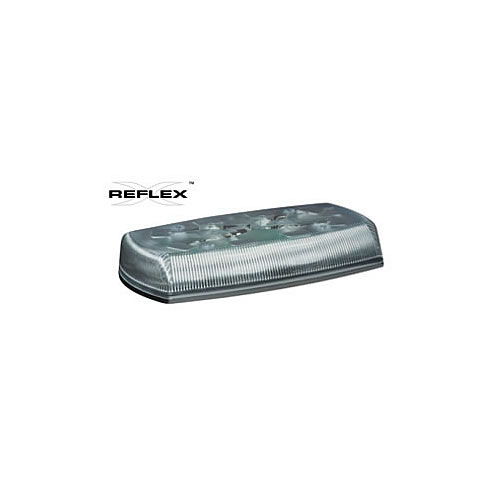 Ecco Permanent Mount 15" Clear/Red/Blue Reflex Mini Lightbar - 5585CRB