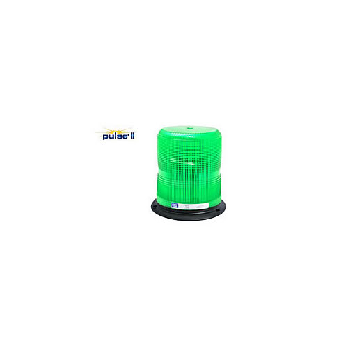 Ecco Green 3-Bolt/1" Pipe Mount Heavy Duty SAE Class II Pulse II Beacon - EB7935G