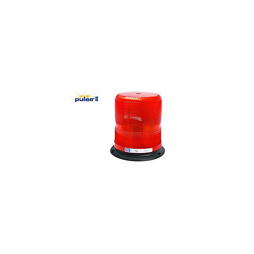 Ecco Red 3-Bolt/1" Pipe Mount Heavy Duty SAE Class II Pulse II Beacon - EB7935R