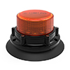 Ecco Beacon, LED HD Beacon, 3 Bolt, 10-30VDC, Amber Lens, Amber, Vacuum Mount - EB8160A-VM