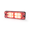 Ecco Directional, Low-Profile, 12 LEDs, 12-24V, Single-Color, Red - ED3511R