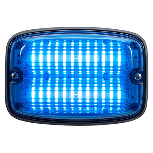 Federal Signal FireRay LED Perimeter Light Single Color 6x4, Blue LEDs, Blue Lens FR6B1-B