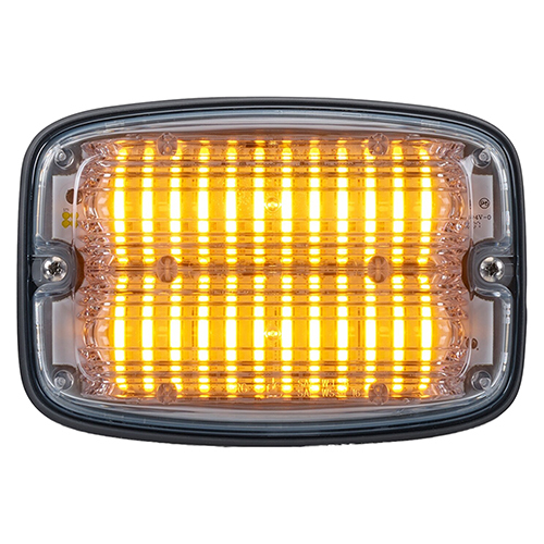 Federal Signal FireRay LED Perimeter Light Single Color 6x4, Amber LEDs, Clear Lens FR6C1-A