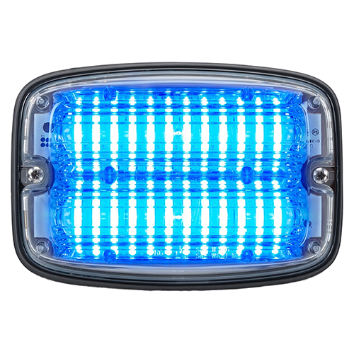 Federal Signal FireRay LED Perimeter Light Single Color 6x4, Blue LEDs, Clear Lens FR6C1-B