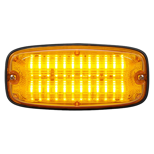 Federal Signal FireRay LED Perimeter Light Single Color 7x3, Amber LEDs, Amber Lens FR7A1-A