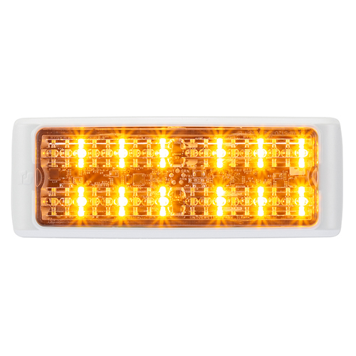 Federal Signal MicroPulse Ultra 36-LED light head, Red/Blue/White, Tri-Color, Surface Mount - MPS123U-RBW