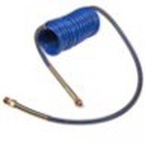 Grote Accessory Line 15' Air Coil, Blue with 12" & 40" Leads & Brass Handle - 81-0015-40HB