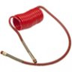 Grote Accessory Line 15' Air Coil, Red with 12" & 40" Leads & Brass Handle - 81-0015-40HR
