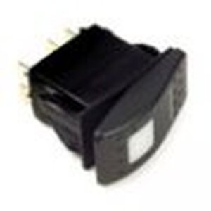 Grote Accessory Line Rocker Switch, Sealed, 20 Amp 12V 4 Blade, Mom-On/Off, SPST, LED Red, Pack of 1 - 82-0310