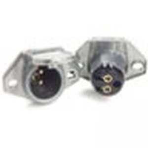 Grote Accessory Line Trailer Socket, 2 Pole, Vertical Pin - 82-1041V