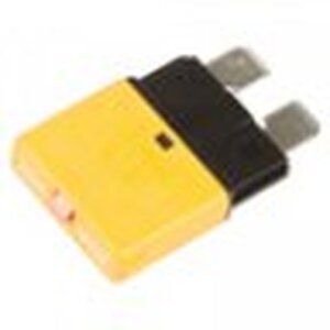 Grote Accessory Line Circuit Breaker for Standard Blade Fuses, Type III, 20A - 82-2357