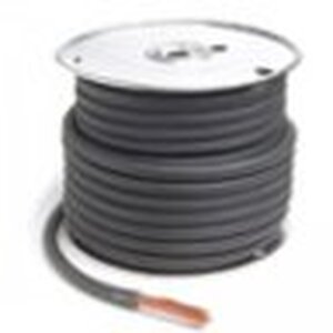 Grote Accessory Line Welding Cable, Black, 6 GA, 25' Spool - 82-5732