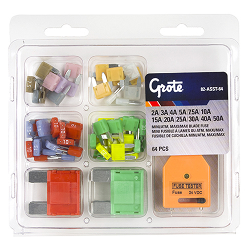 Grote Accessory Line Miniature & Large Blade Fuse Assortment, 64 Pk - 82-ASST-64