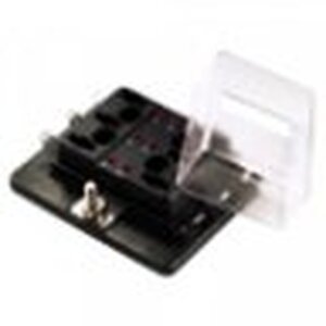 Grote Accessory Line LED Fuse Panel For Standard Blade Fuse, 6 Slot & Cover - 82-BLR-I-306