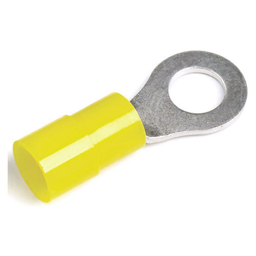 Grote Accessory Line Ring Terminal, Nylon, 12-10 Ga, 1/4", Pk 50 - 83-2456