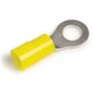 Grote Accessory Line Ring Terminal, Nylon, 12-10 Ga, 5/16", Pk 50 - 83-2457