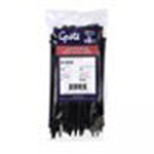 Grote Accessory Line Standard Tie, All Weather,Black, 8", 18 Lb, Pack 100 83-6005C