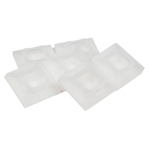 Grote Accessory Line Adhesive Back Mount, White, Double Screw, #8, 50 Lb, Pack 50 - 83-6031