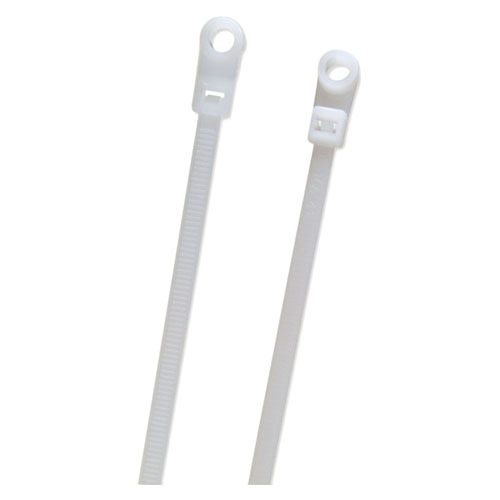 Grote Accessory Line Mounting Tie, White, 7.6", 50 Lb, Pack 100 83-6104