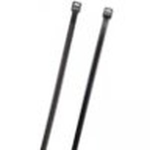 Grote Accessory Line Releasable Tie, Black, 23", 250 Lb, Pack 100 83-6163