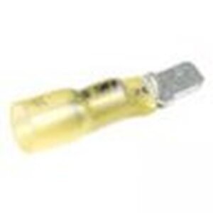Grote Accessory Line Heat Shrink & Solder Q.D., 12-10 GA, .250", Male, Pack 25 - 84-2827