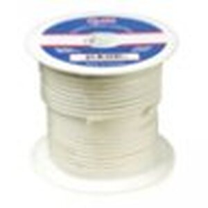 Grote Accessory Line Primary Wire, 8 Gauge, White, 100' Spool - 87-4007