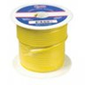 Grote Accessory Line Primary Wire, 10 Gauge, Yellow, 100' Spool - 87-5011