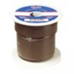 Grote Accessory Line Primary Wire, 14 Gauge, Brown, 100' Roll - 87-7001