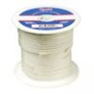 Grote Accessory Line Primary Wire, 16 Gauge, White, 100' Spool - 87-8007