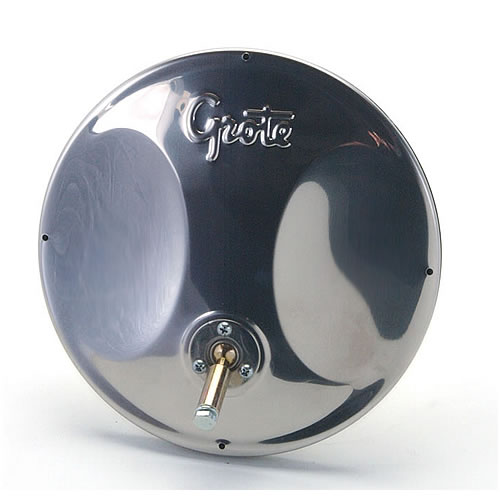 Grote Mirror, 8", Stainless Steel, Round Convex with Offset Ball-Stud - 12173