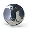 Grote Mirror, 8", Stainless Steel, Round Convex with Offset Ball-Stud - 12173