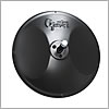 Grote Mirror, 8", Black Enamel, Round Convex with Center-Mount Ball Stud - 12182