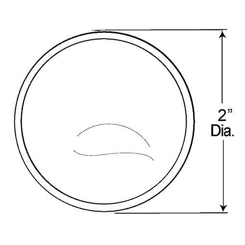 Grote Mirror, 2", Stick On Convex, Retail Pack - 12201-5
