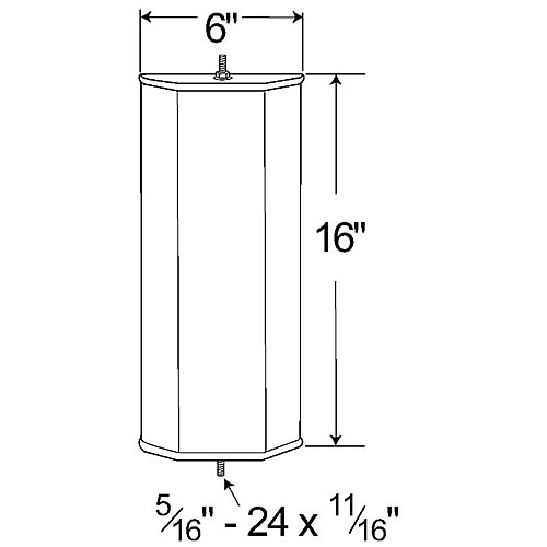 Grote Mirror, 6" x 16", Stainless Steel, Oem-Style Box - 16023