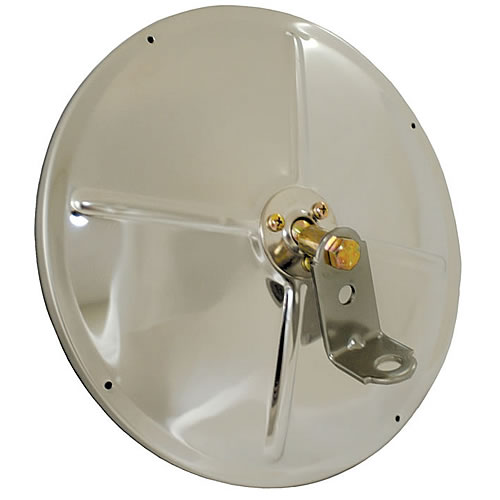 Grote Mirror, 8.5", Stainless Steel, Convex with Center Mount Ball-Stud - 16033