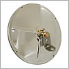 Grote Mirror, 8.5", Stainless Steel, Convex with Center Mount Ball-Stud - 16033