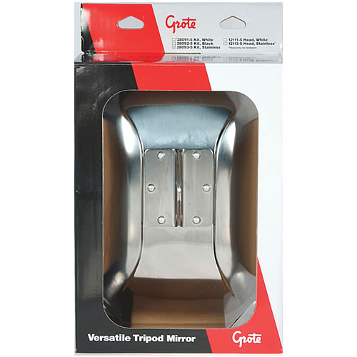 Grote Mirror, Stainless Steel, Versatile Tripod Assembly, Retail Pack - 28093-5