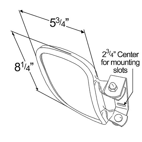 Grote Mirror, Over The Door Convex - 28763