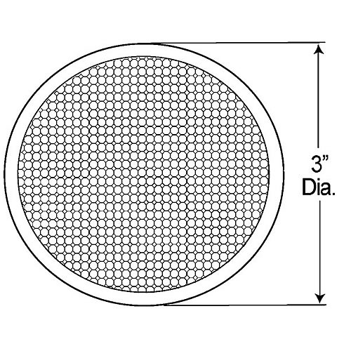 Grote Reflector, 3" Yellow, Round Stick-On - 40053
