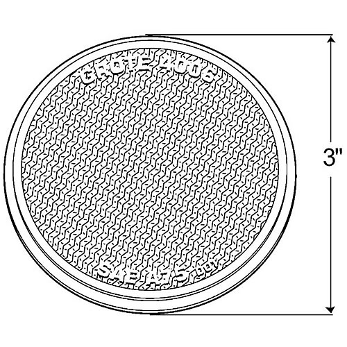 Grote Reflector, 3", Red, Round Stick-On - 40062