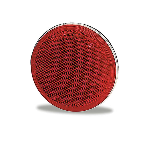 Grote Reflector, 3", Red, Round Stick-On - 40062