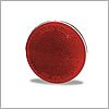 Grote Reflector, 3", Red, Round Stick-On - 40062