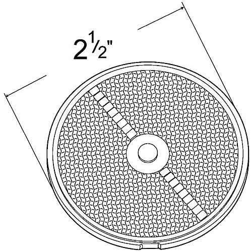 Grote Reflector, 2.5", Yellow, Round Stick-On, Pair, Retail Pack - 40073-5