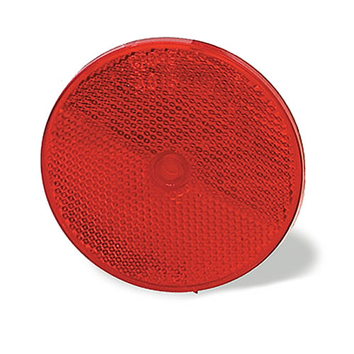 Grote Reflector, 2.5" Round, Red, Sealed, Center-Mount - 40092
